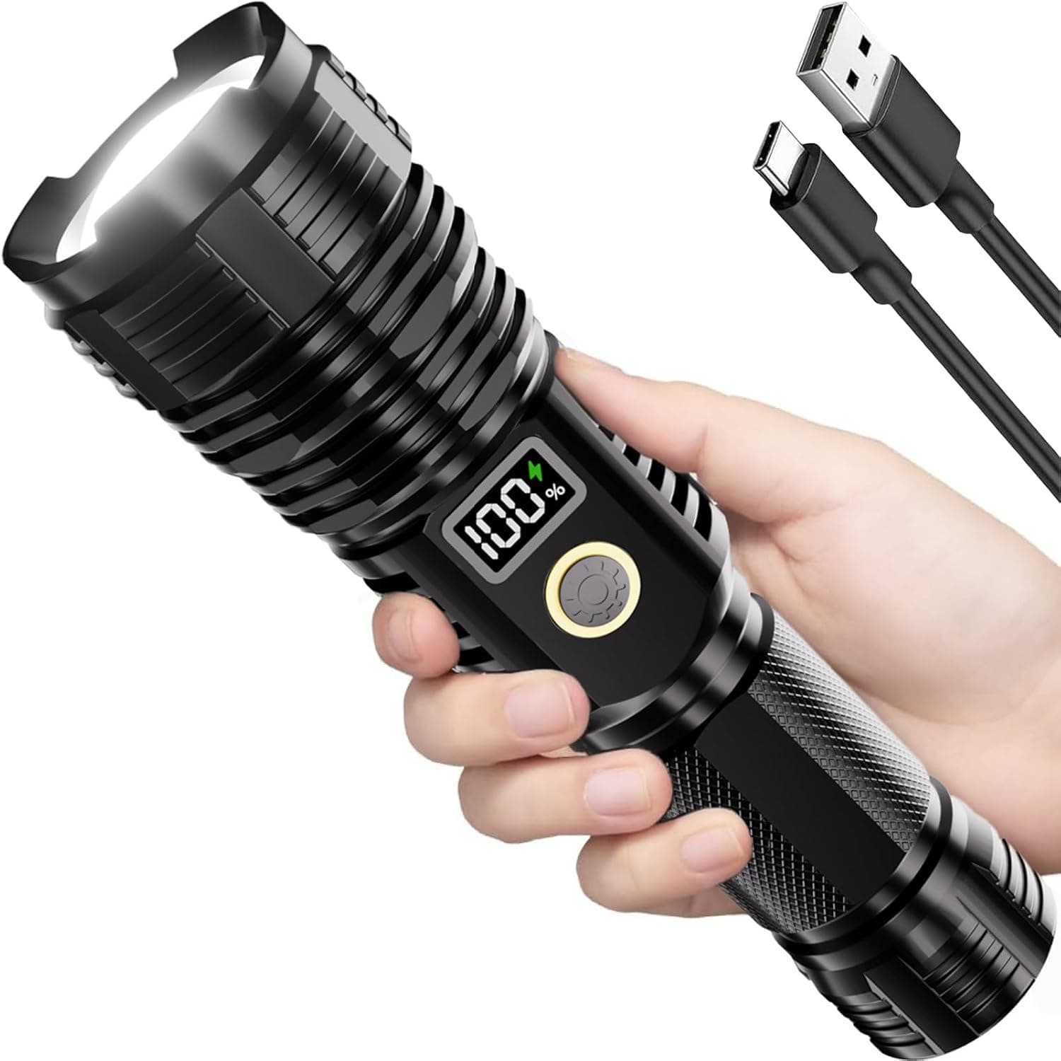 Rechargeable inspection flashlight — product photo